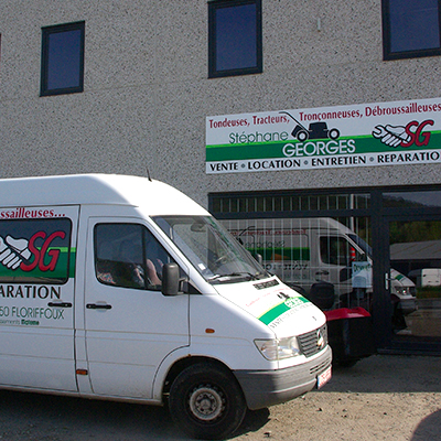 Stéphane Georges - tondeuses tracteurs tronçonneuses débroussailleuses [ Floriffoux - Namur ] 